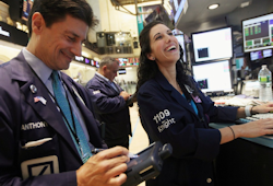 Lachen ist die beste Medizin - auch auf dem Trading Floor der NYSE